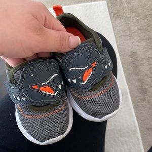 Toddler light up dinosaur Velcro sneakers